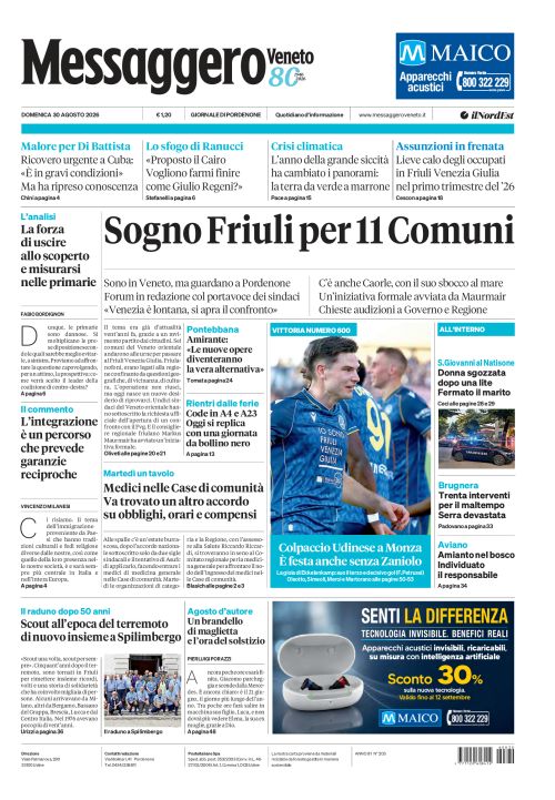 30 agosto 2026
