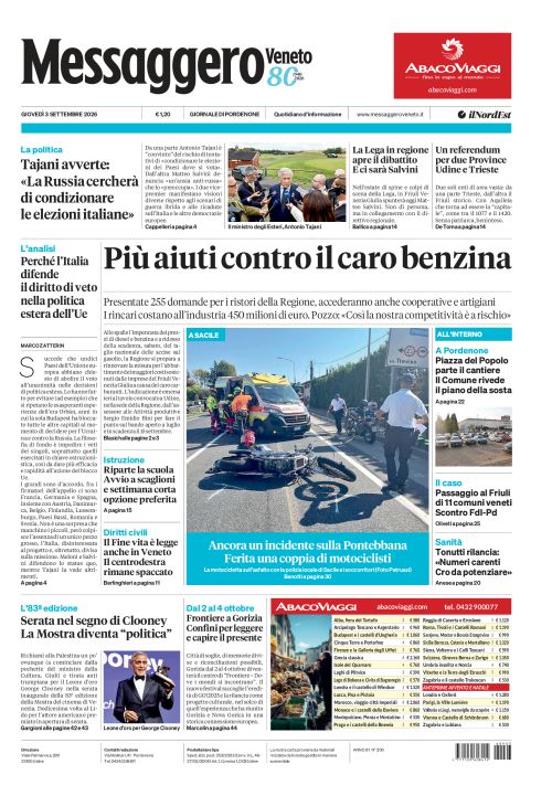 3 settembre 2026