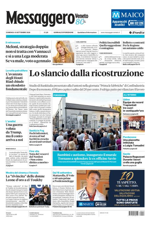 13 settembre 2026