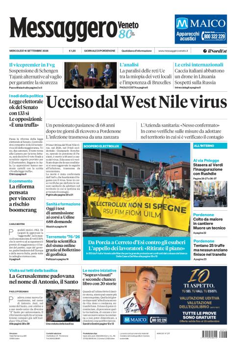 16 settembre 2026