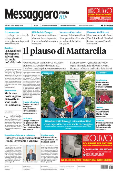 22 settembre 2026