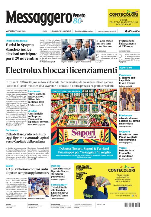 6 ottobre 2026