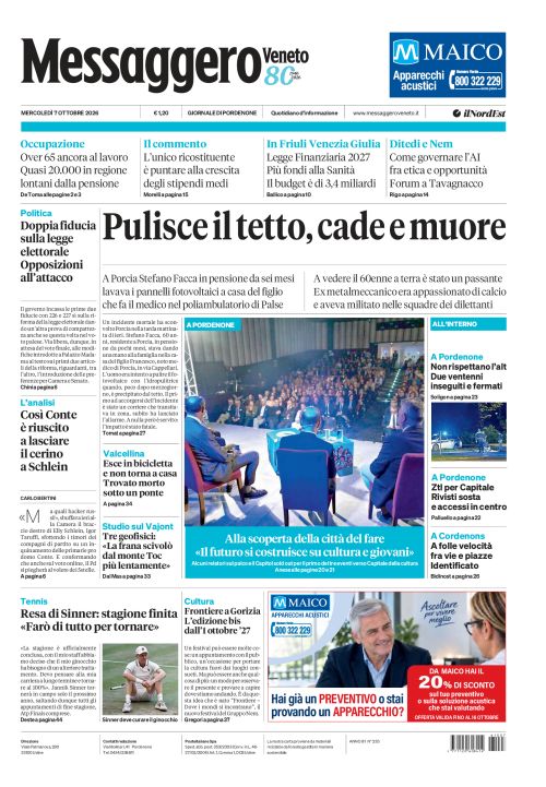 7 ottobre 2026