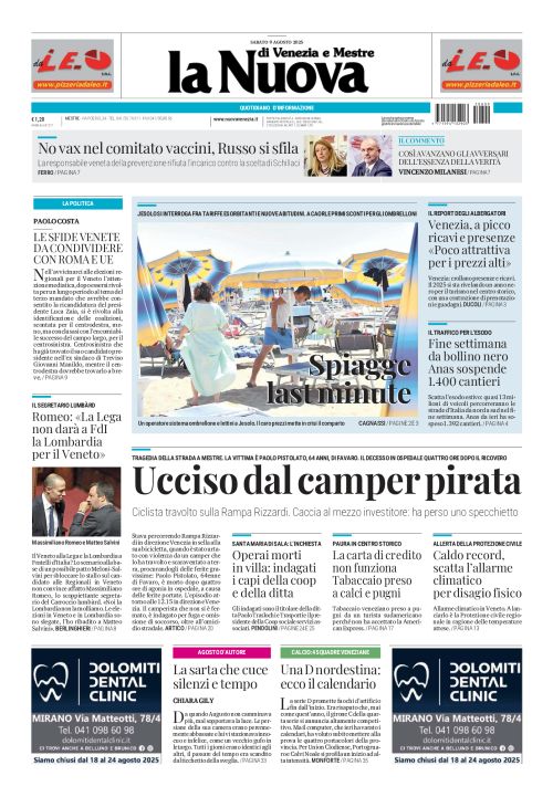 9 agosto 2025