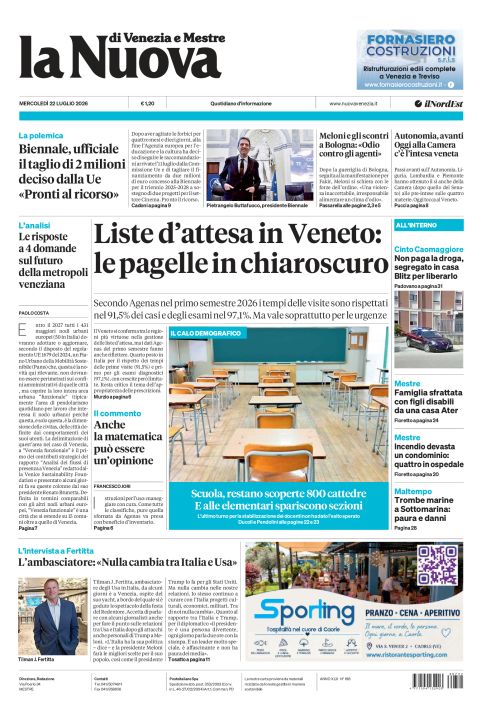 22 luglio 2026