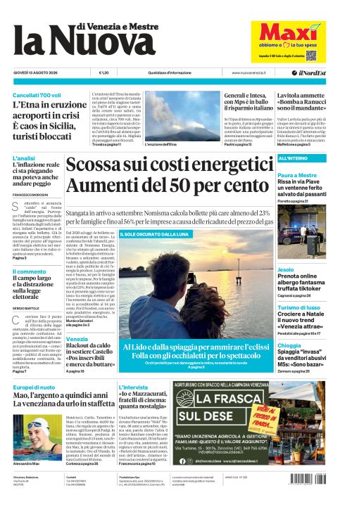 13 agosto 2026