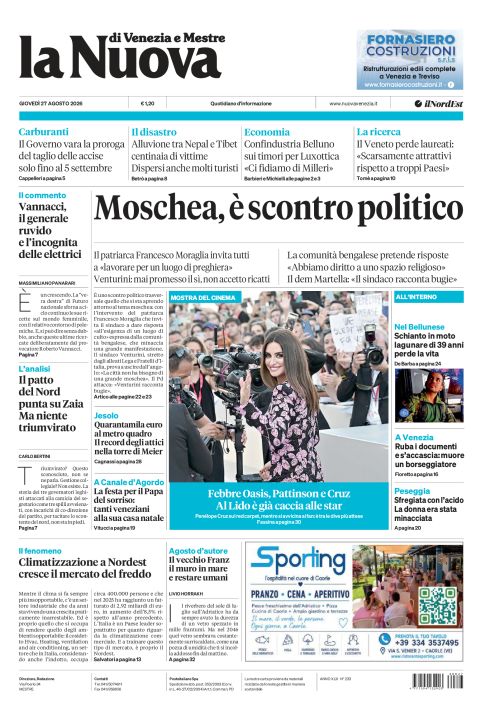 27 agosto 2026