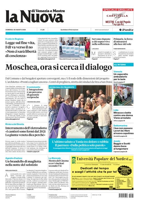 30 agosto 2026