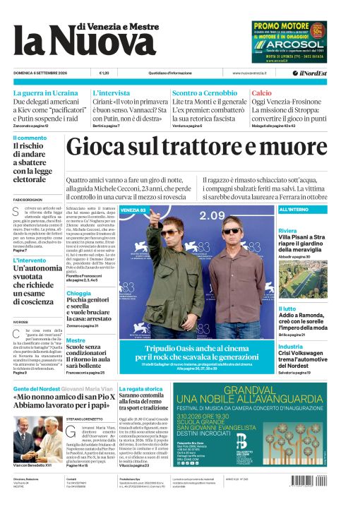 6 settembre 2026