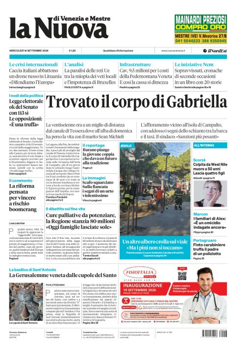 16 settembre 2026