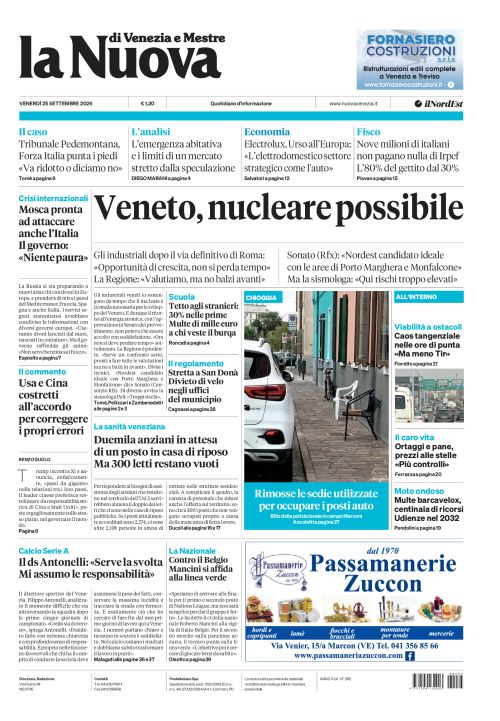 25 settembre 2026