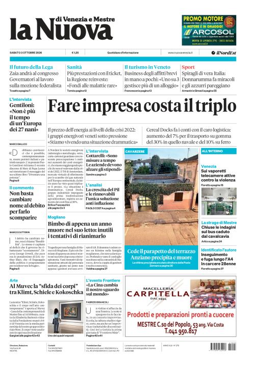 3 ottobre 2026