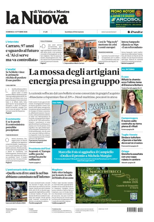 4 ottobre 2026