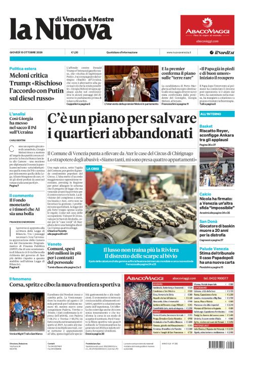 15 ottobre 2026