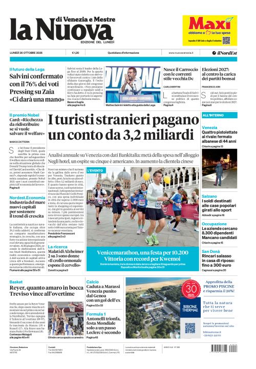 26 ottobre 2026