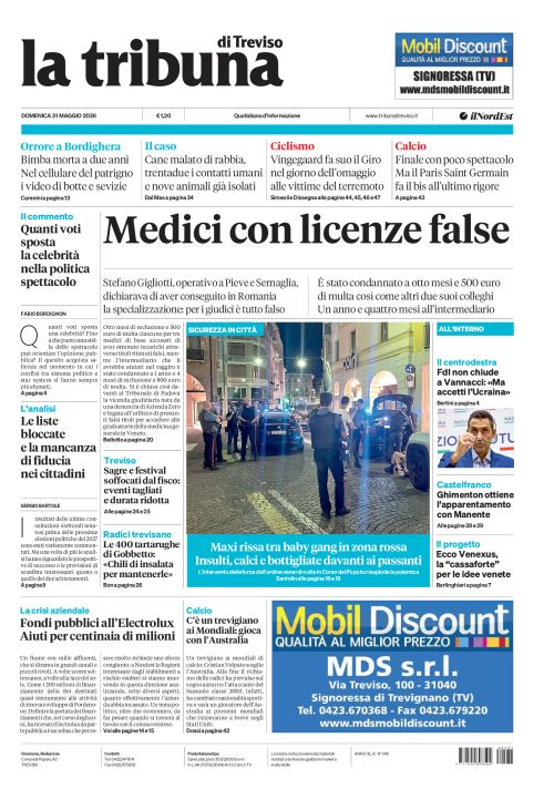 31 maggio 2026