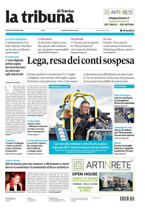 25 giugno 2026