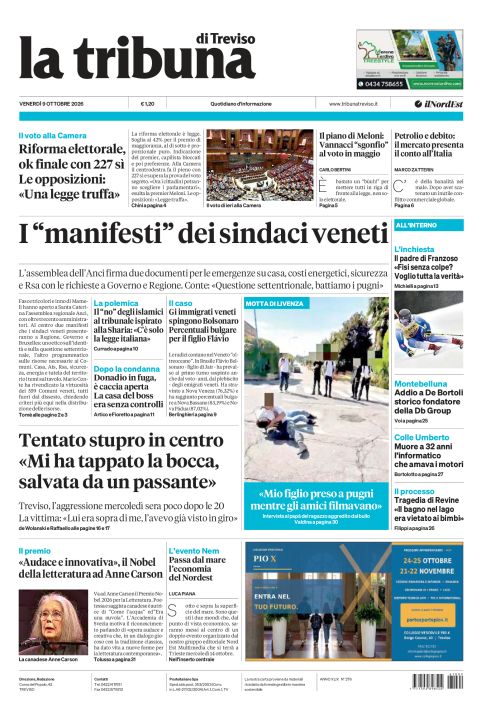 9 ottobre 2026
